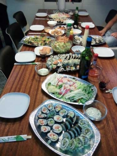 Vrijgezellenfeest sushi maken